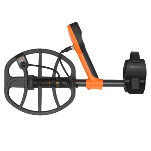 Folded Quest V60 HyperQ Multifrequency Metal Detector.