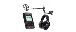 XP DEUS 2 II 34 FMF RC WSA II XL metal detector complete set with remote control and earpiece.