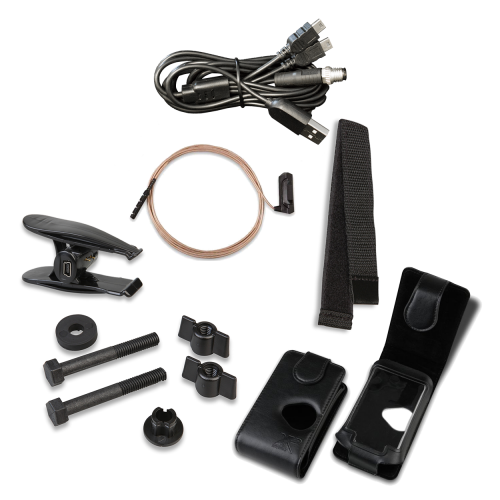 Cables, screws and small components of the XP DEUS 2 II 34 FMF RC metal detector.