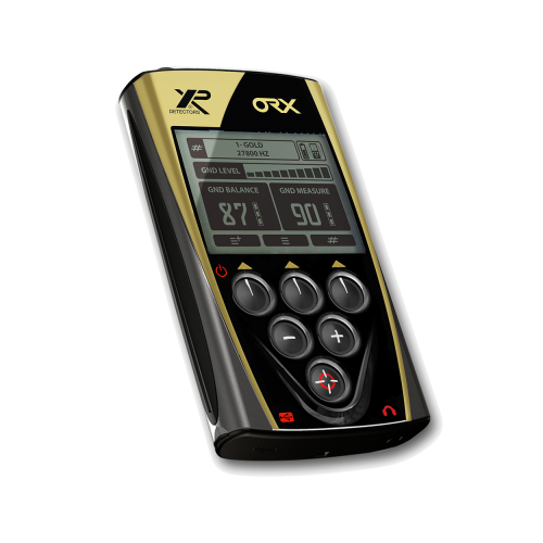 Fernbedienung des XP ORX X35 22 RC Metalldetektors.