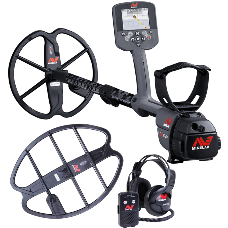 Minelab CTX 3030 GPS metal detector including 17" Coil and headphones.