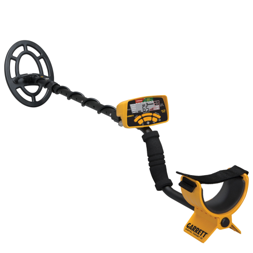 Side view of the Garrett ACE 300i metal detector.