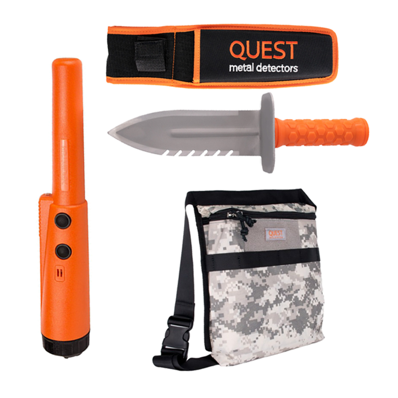 Quest XPointer + digging knife + pouch