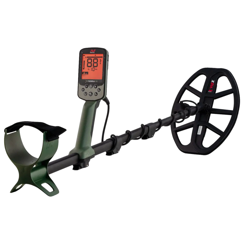 Another perspective of the Minelab X-Terra Pro metal detector.